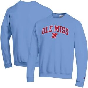 Ole Miss Crewneck Powder Blue